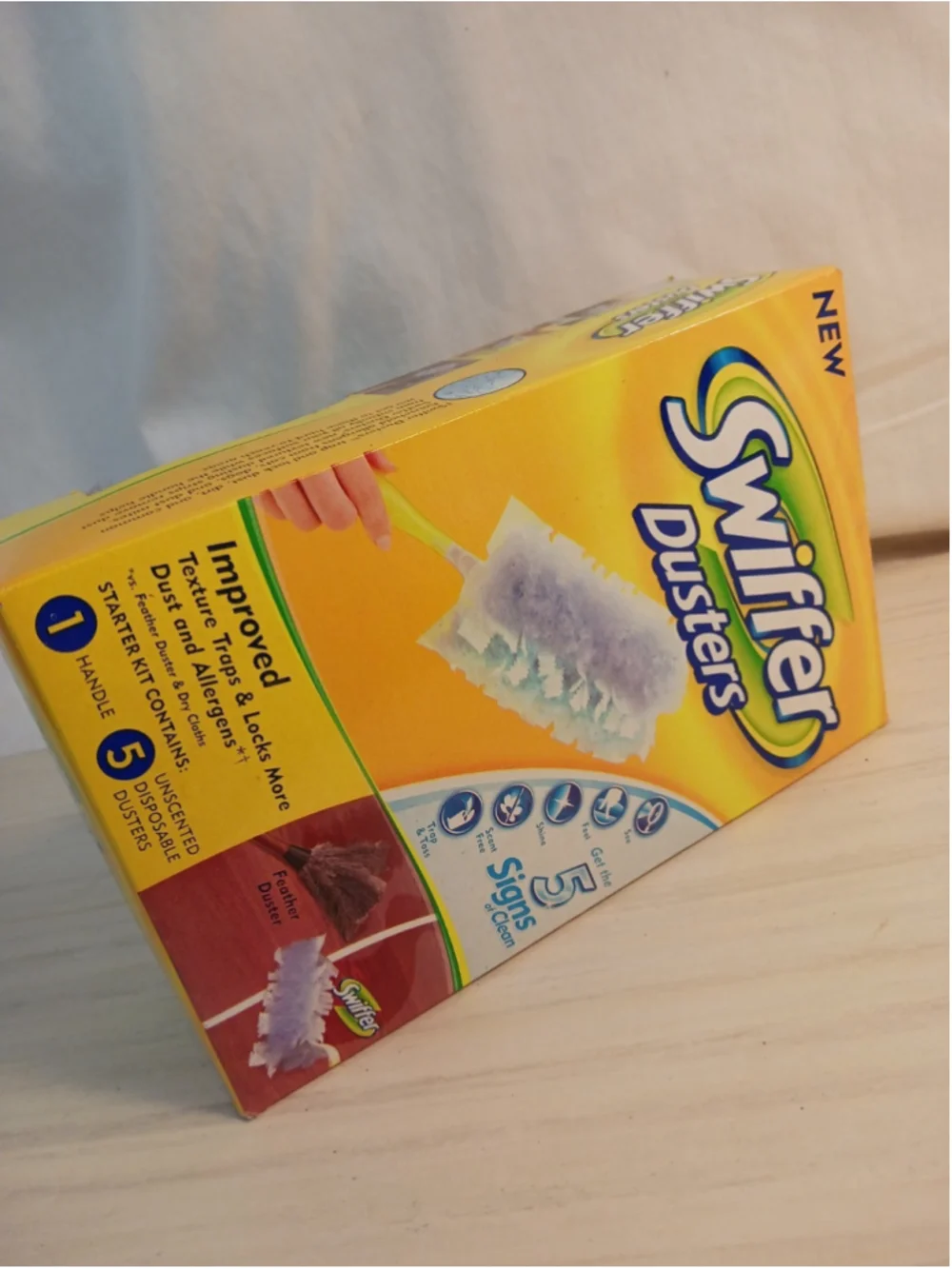 Swiffer Dusters Starter Kit 1 Handle 5 Disposable Refill USA Made NEW NOS 2007